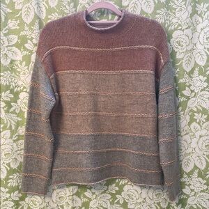 🏝️Big $10 Sale!🏝️Women’s Ombre Striped Sweater with Metallic detail